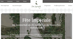 Desktop Screenshot of fete-imperiale.at