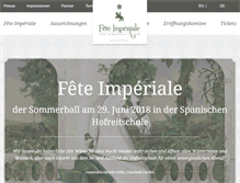 Tablet Screenshot of fete-imperiale.at
